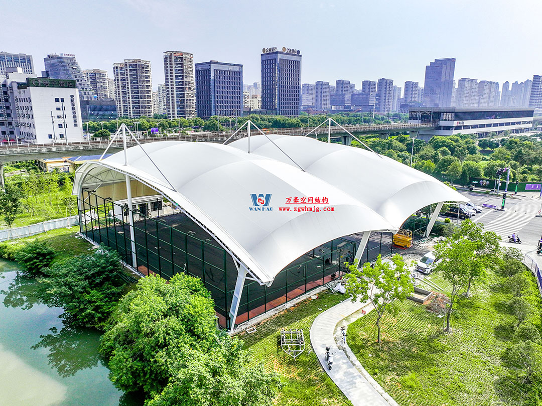 澳大利亞希望島網球中心PTFE膜屋面全面施工 澳大利亞希望島網球中心PTFE膜屋面全面施工