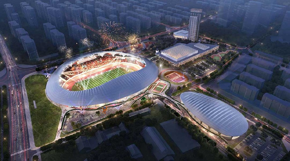 重磅進展！蓬萊體育場邁入膜結構安裝關鍵期