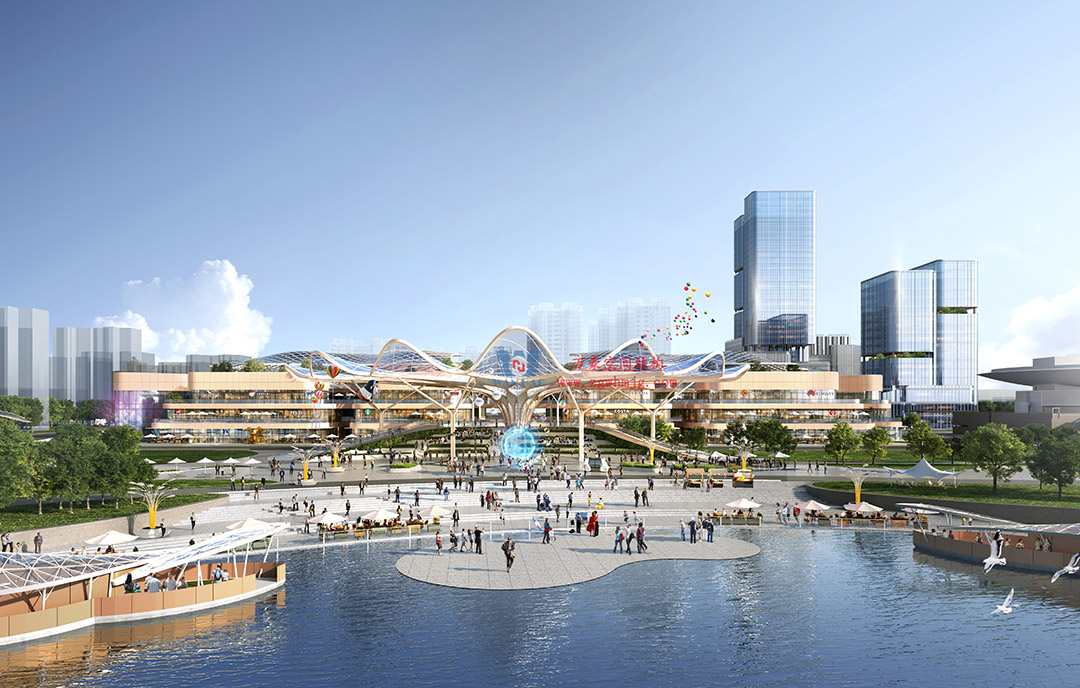 喜報｜浙江萬豪集團成功中標石家莊太平河片區(qū)合生匯大型ETFE商業(yè)天幕！